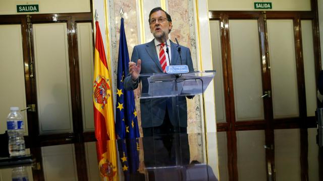 Mariano Rajoy este miércoles en el Congreso.