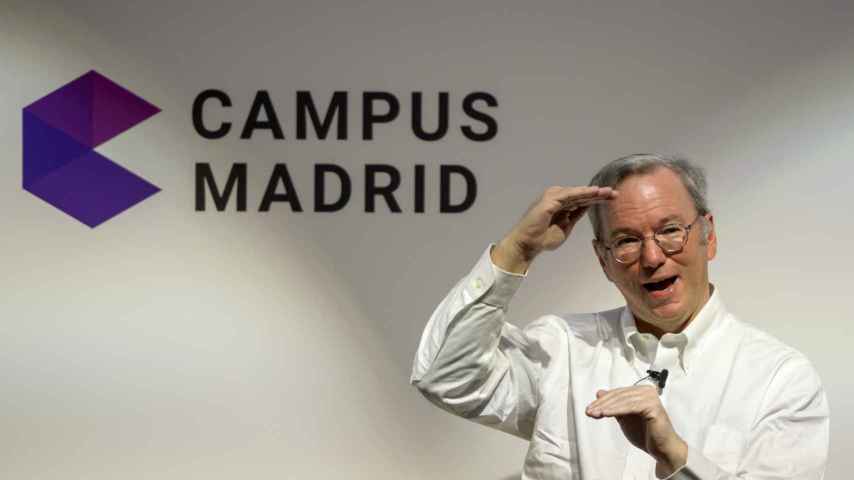 Eric Schmidt, presidente de Google, en un acto del Campus de Madrid.