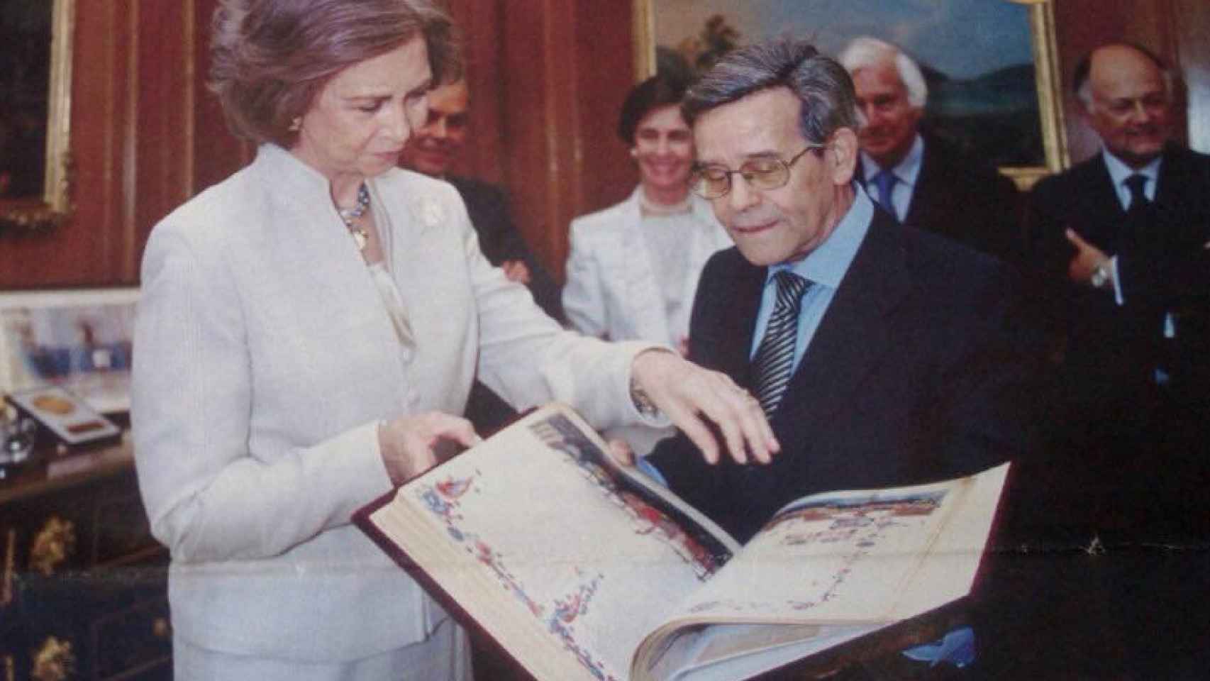 El presidente de AyN con la Reina Sofía en La Zarzuela