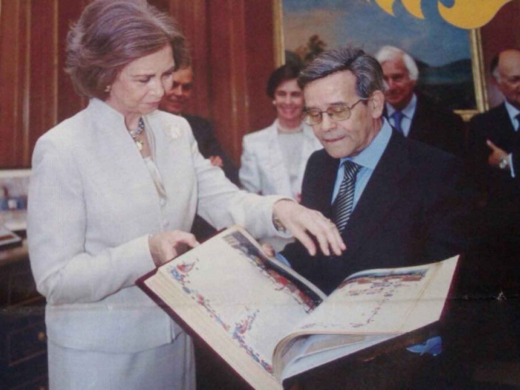 El presidente de AyN con la Reina Sofía en La Zarzuela