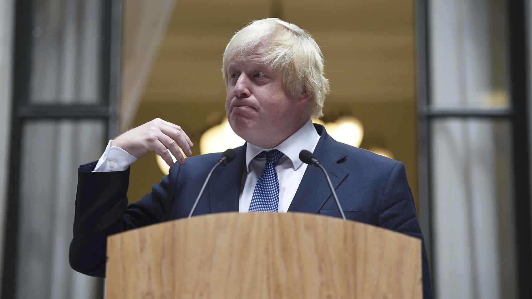 Johnson, en su primer discurso en el Foreign Office