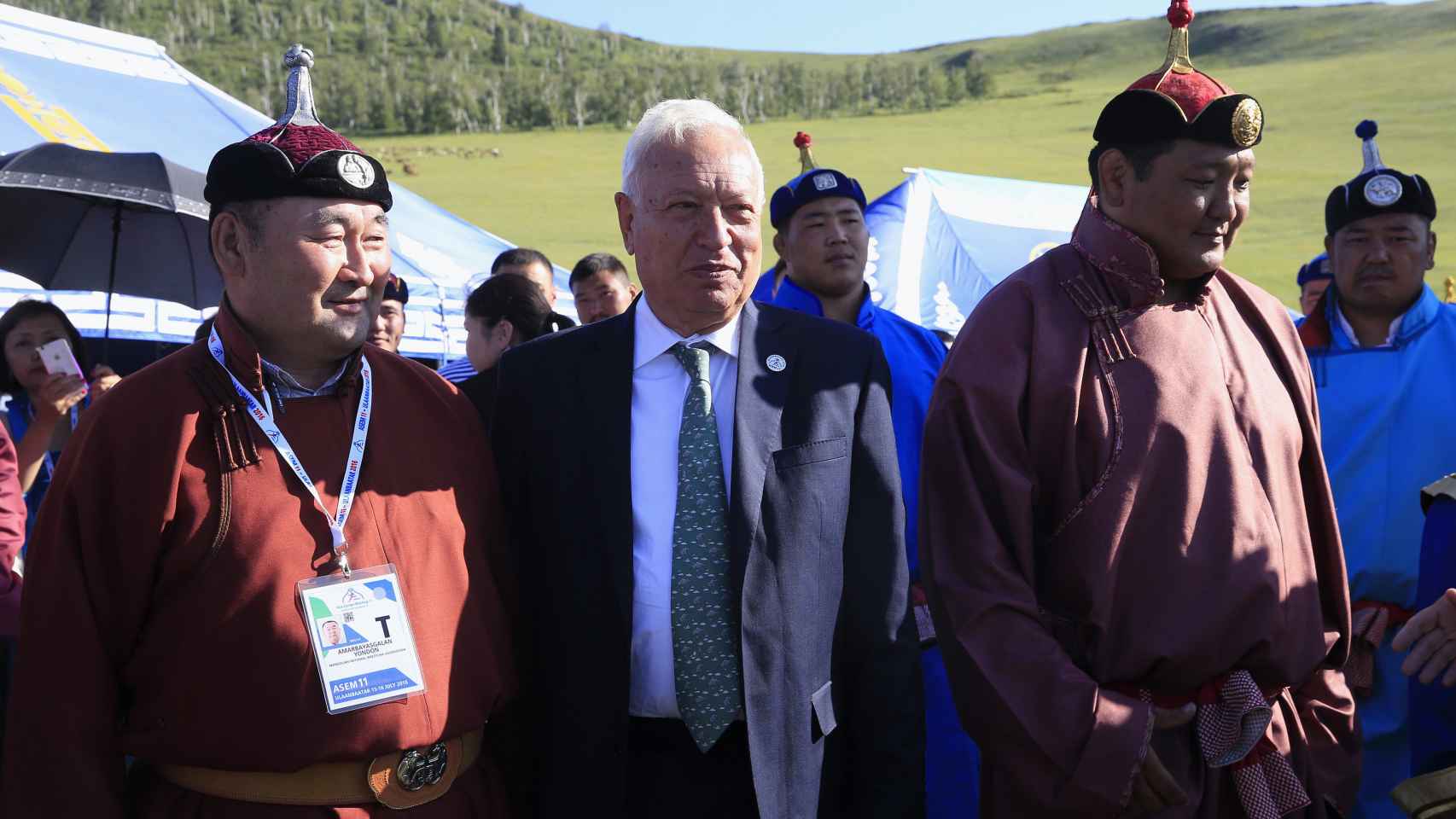 El ministro de Exteriores, José Manuel García Margallo, En Mongolia.