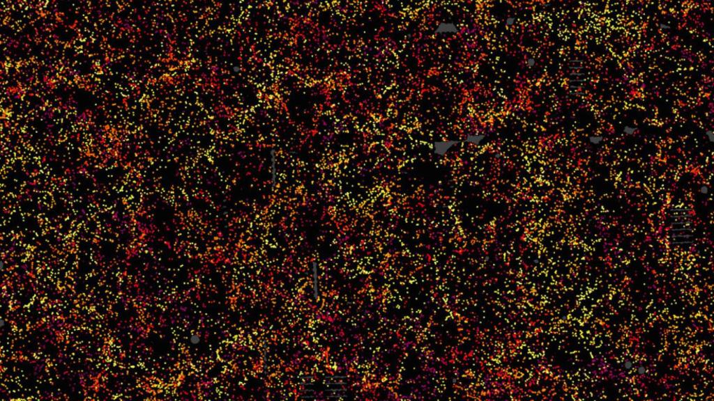 galaxias mapa tridimensional