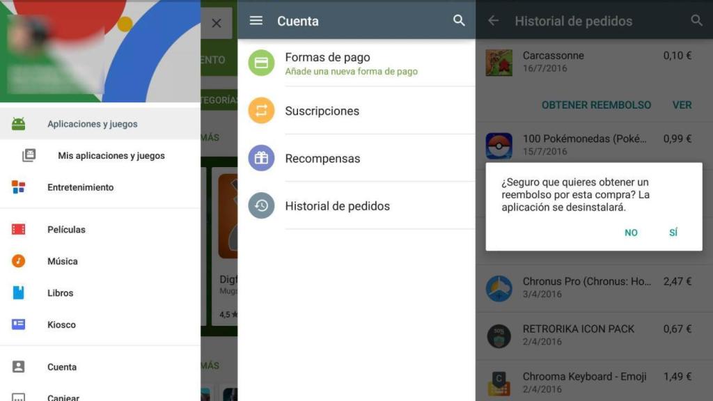 Cómo devolver una aplicación de pago en Google Play