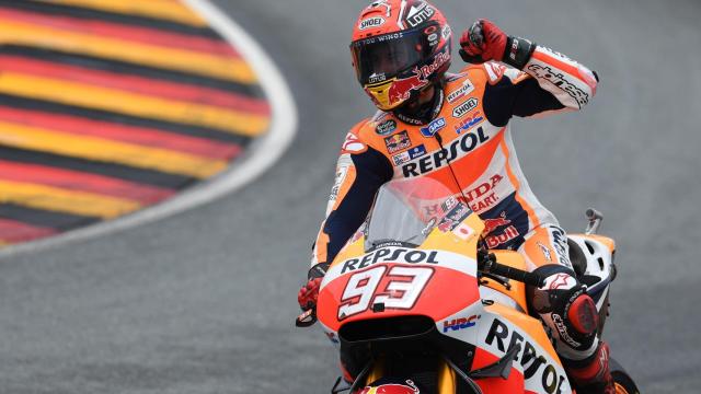 Marc Márquez durante el Gran Premio de Holanda.