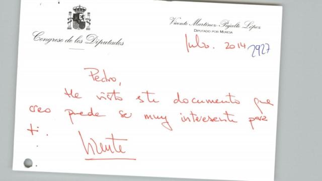 Así usaba Pujalte el sello del Congreso para medrar con De la Serna