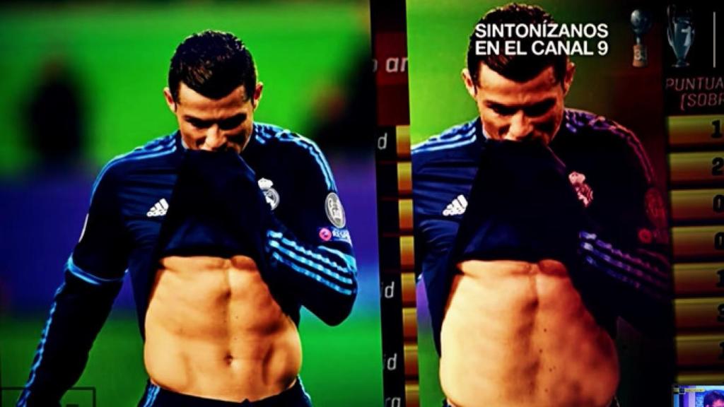 La catalana TV3 borra las abdominales de Cristiano Ronaldo con Photoshop