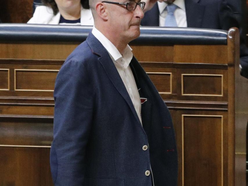 Felix Álvarez, 'Felisuco', en su primer día en el Congreso.