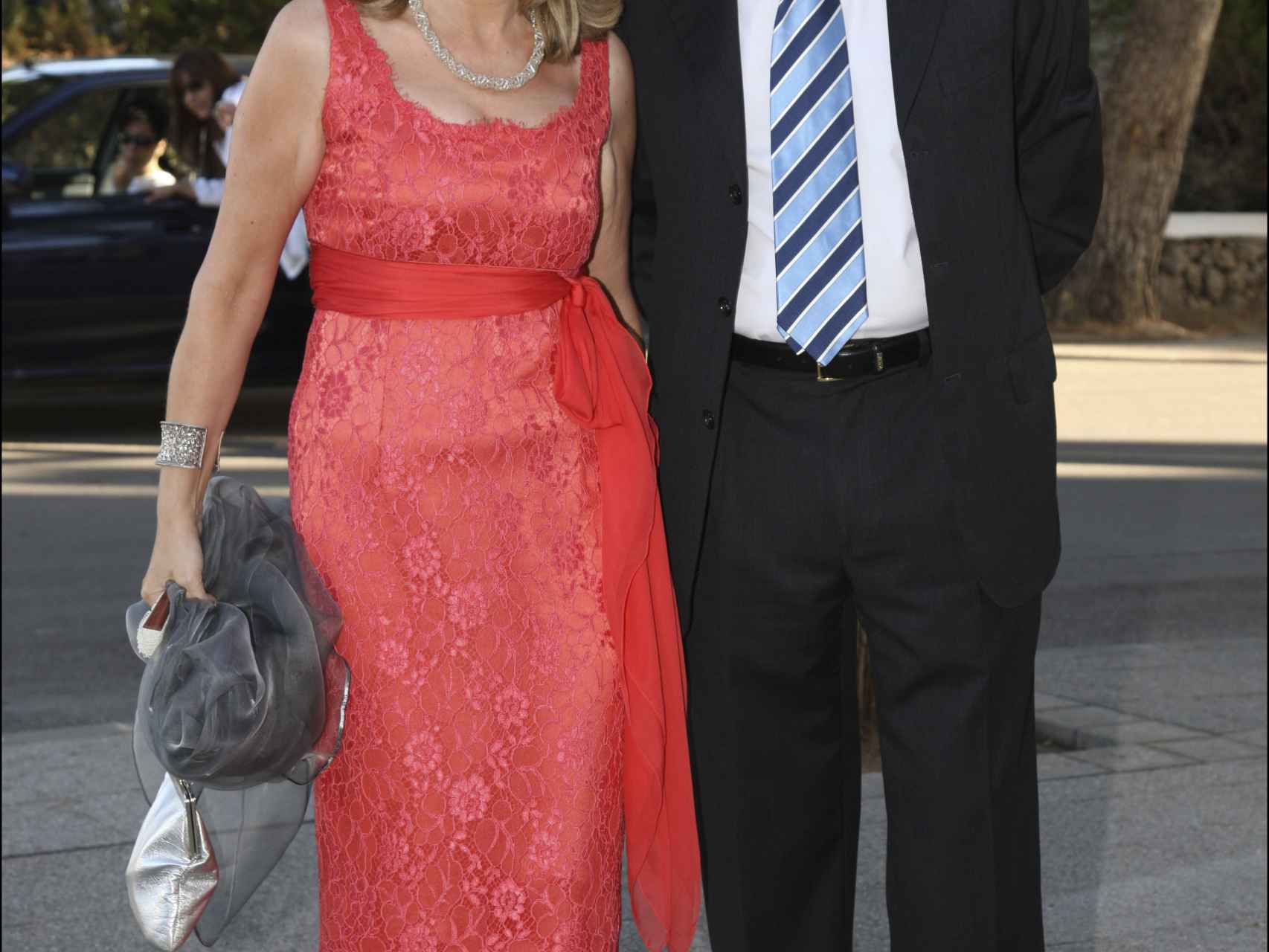 El matrimonio, en una boda en Mallorca en el año 2008