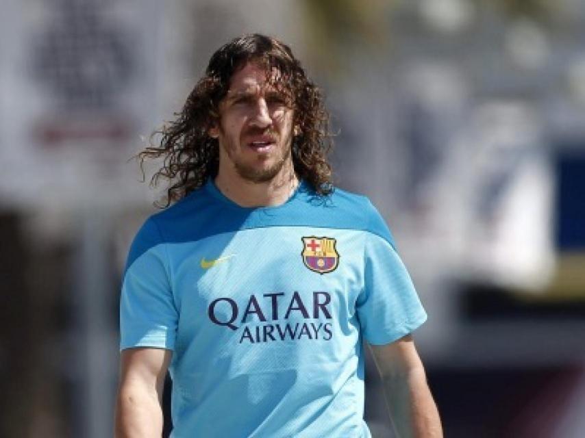 Puyol en su última temporada como jugador del Barça.