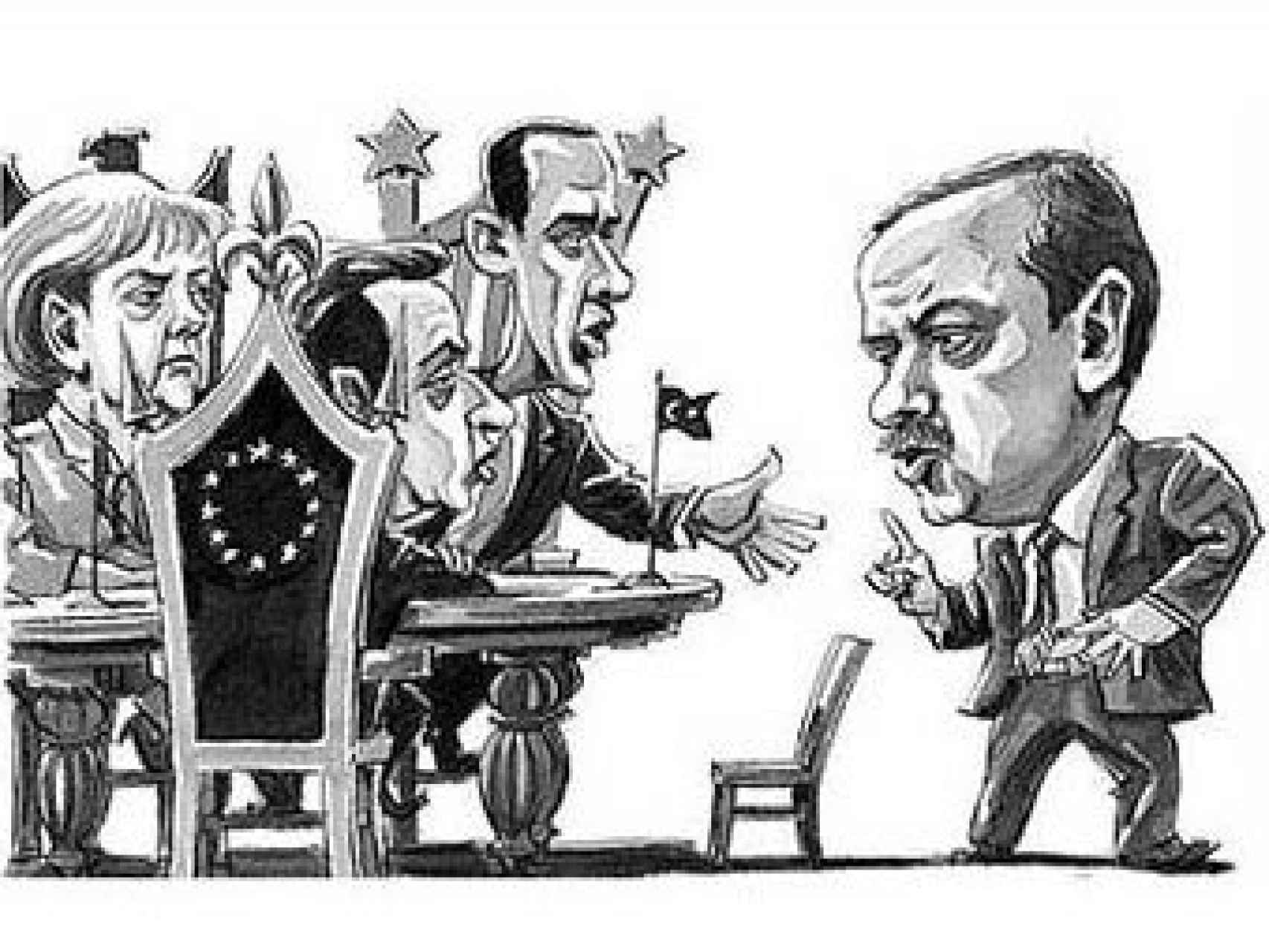 Obra del caricaturista Mehmet Düzenli.
