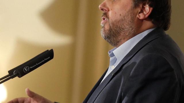 Junqueras, en el Foro Nueva Economía.