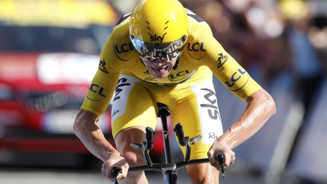 Froome durante la 18ª etapa del Tour.