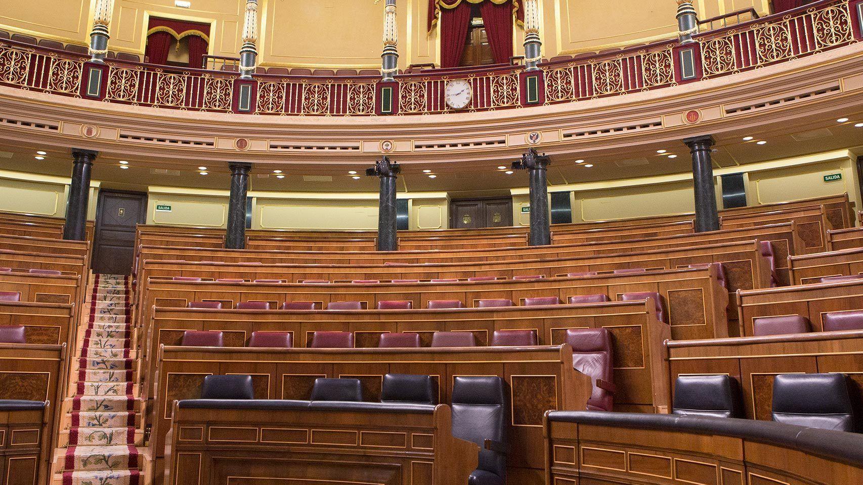 El Congreso de los Diputados vacío, en una imagen de archivo.