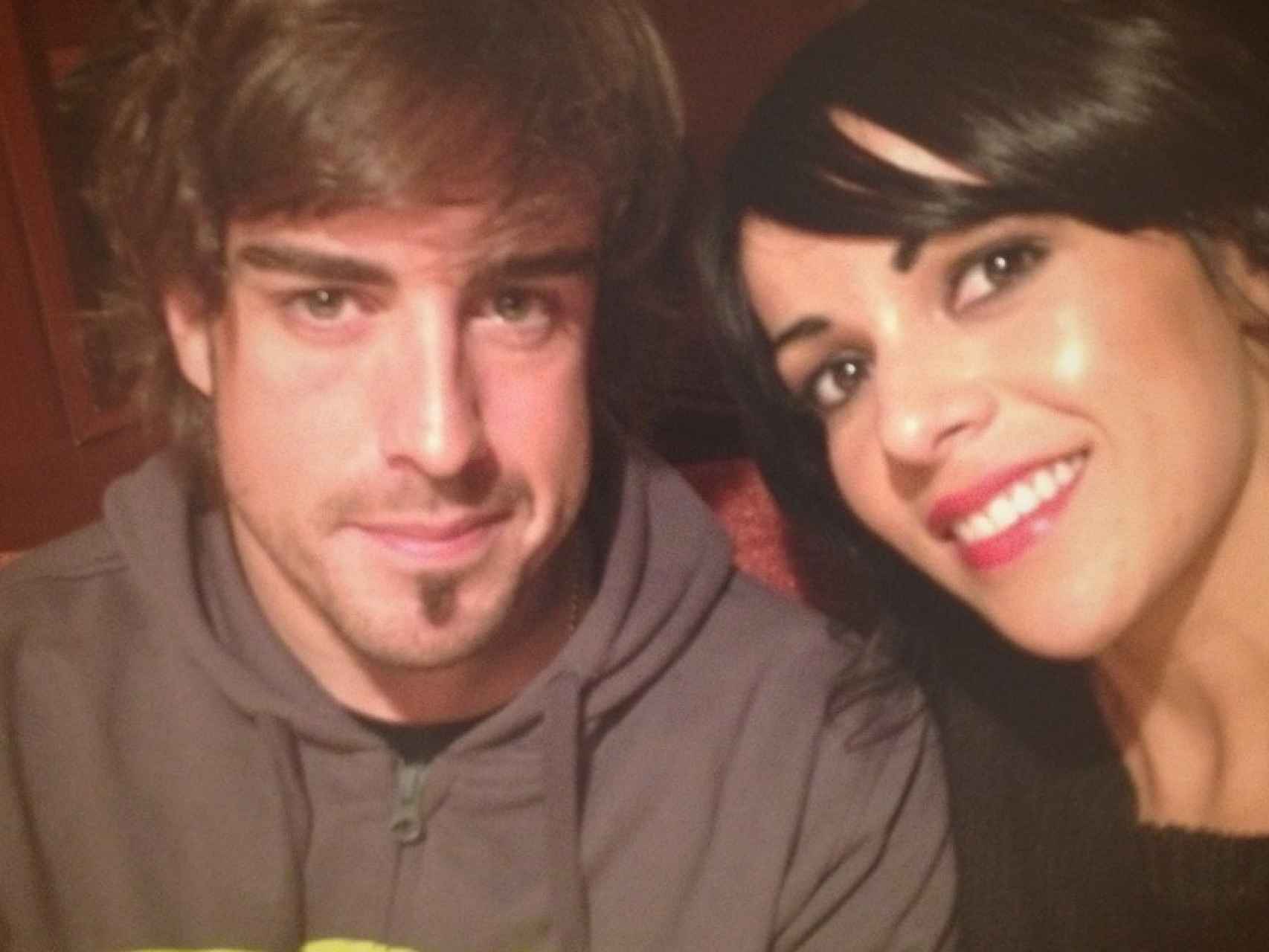 Fernando Alonso y su ex mujer, Raquel del Rosario.