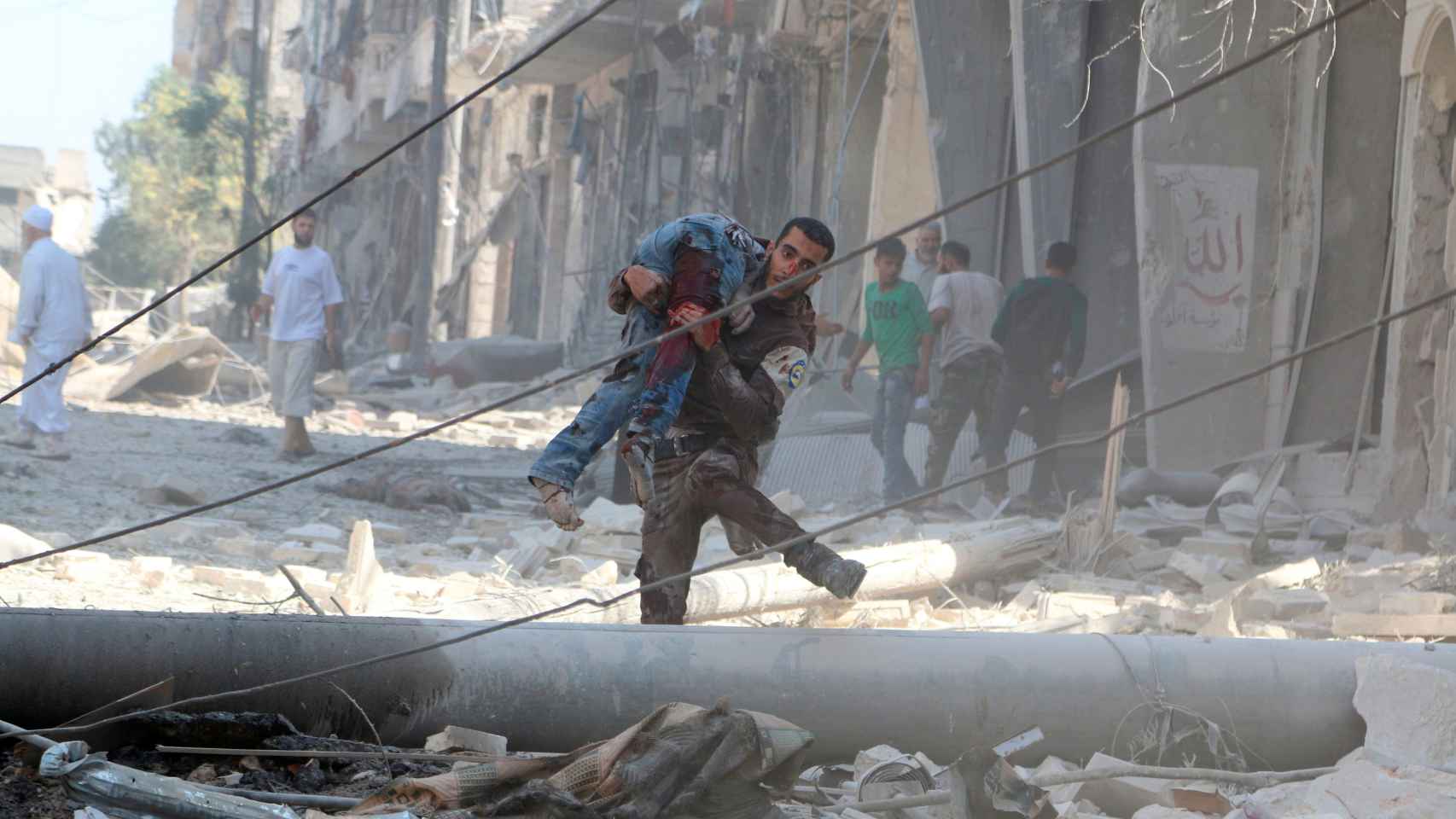 Los bombardeos son constantes en Alepo.