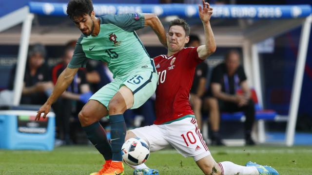 André Gomes, ante Hungría en la última Eurocopa.