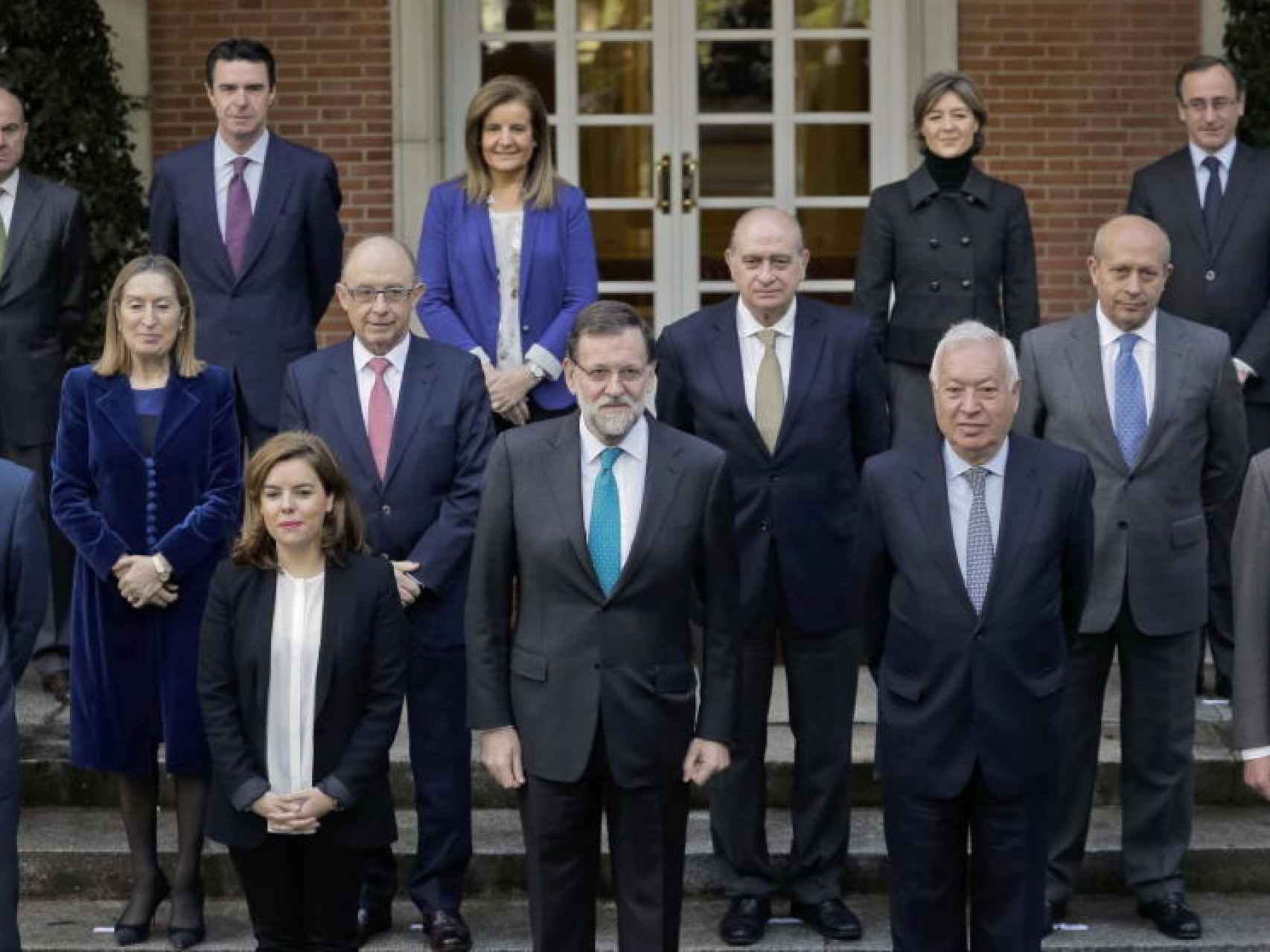 Mariano Rajoy y sus ministros.