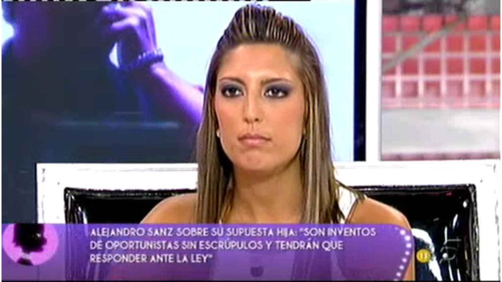 Isabel Vázquez en un programa del corazón.