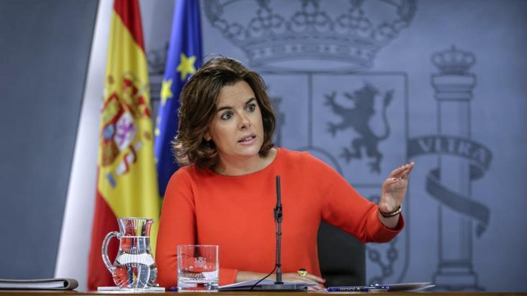 La vicepresidenta en funciones, Soraya Saéz de Santamaría/ Emilio Naranjo/ EFE