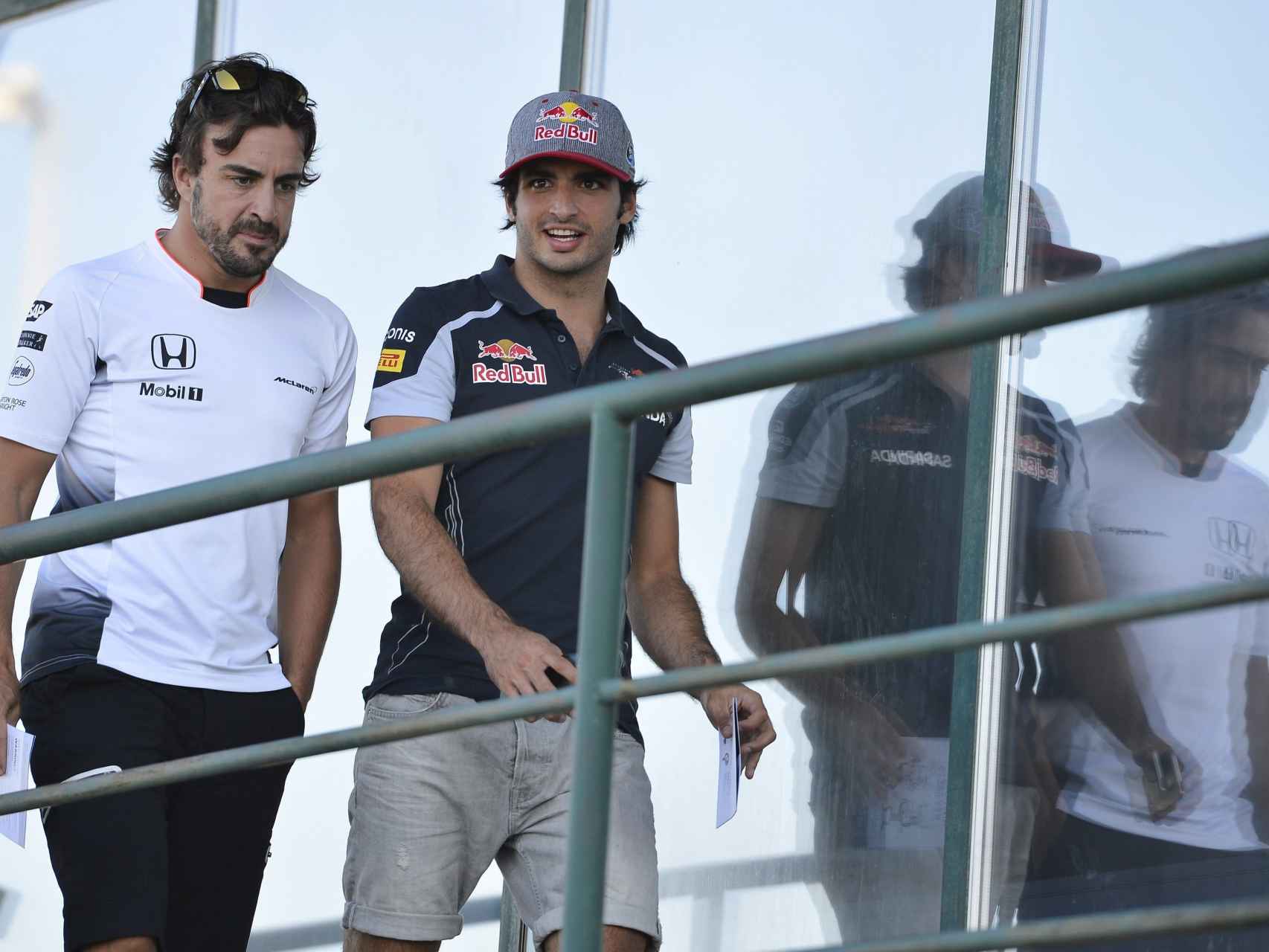 Fernando Alonso y Carlos Sainz JR., en una imagen reciente
