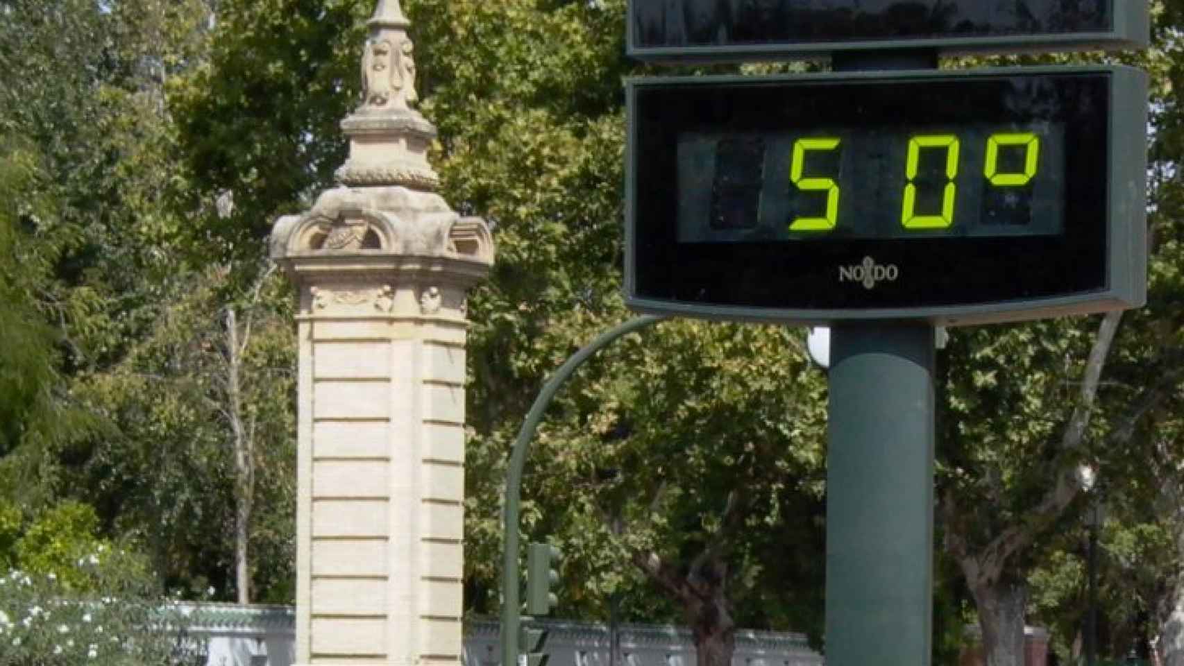 Un termómetro en Sevilla.