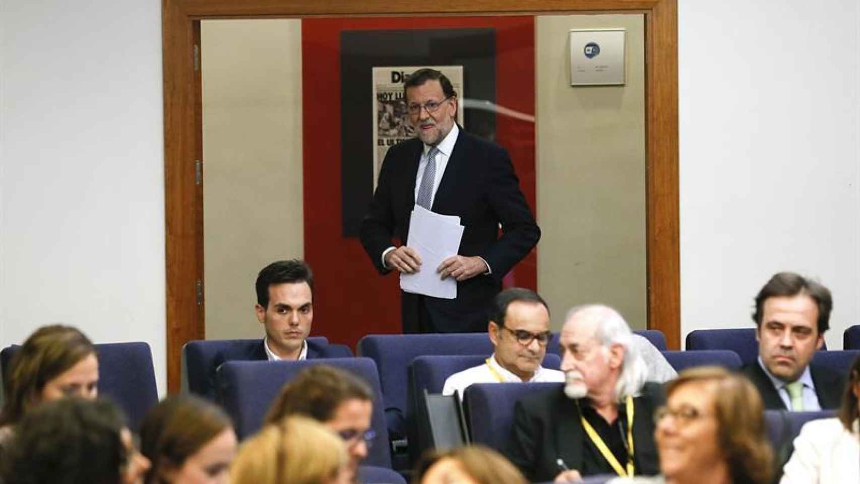 Mariano Rajoy,en la sala de prensa del Palacio de La Moncloa / JuanJo Martin/ EFE