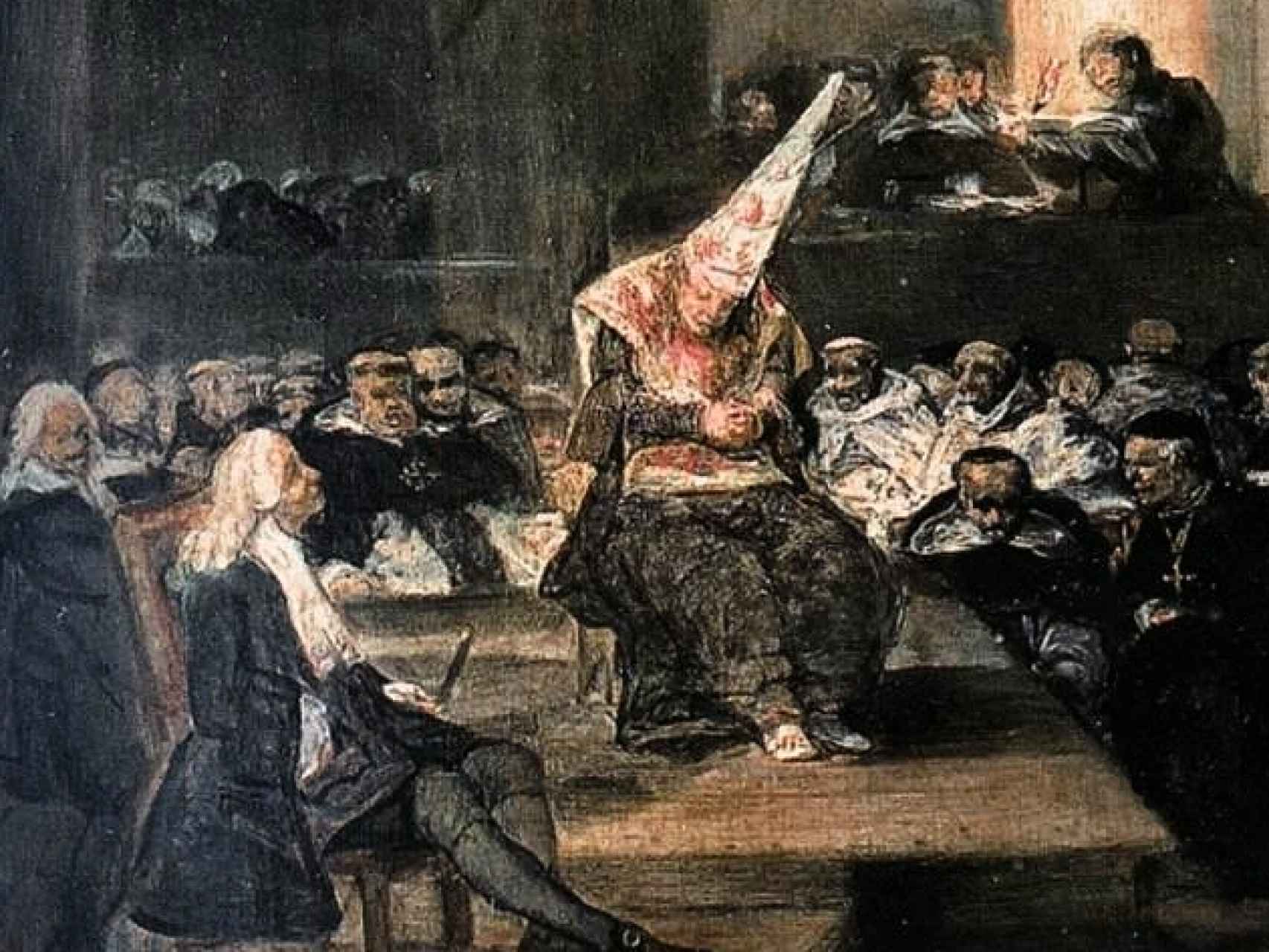 Auto de fe de la Inquisición, Francisco de Goya (1812-1819).