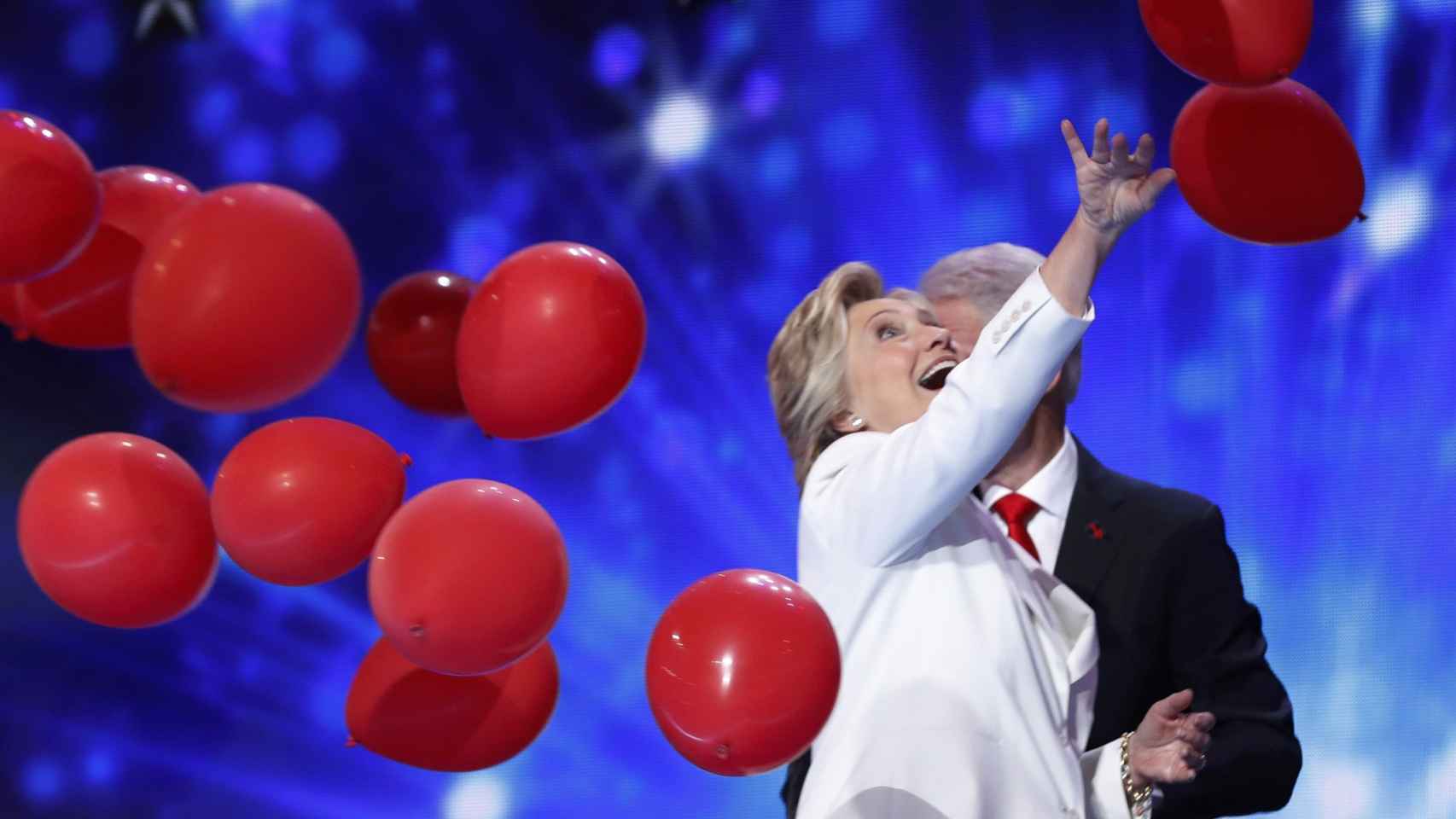 Hillary Clinton durante la Convención Nacional demócrata.