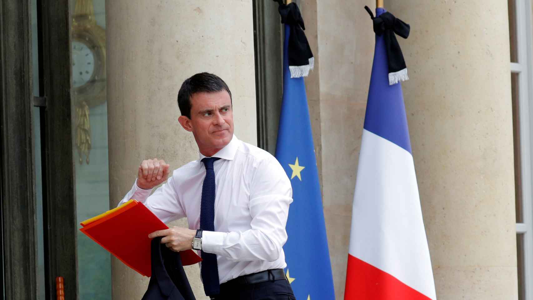 Manuel Valls en el Palacio del Elíseo.