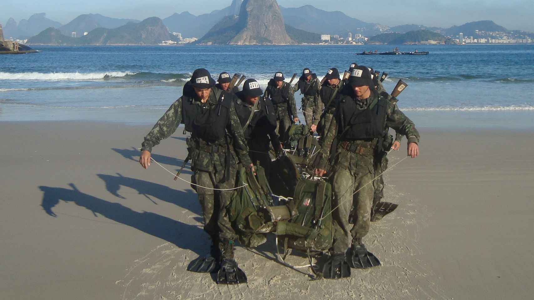 Los soldados entrenan de cara a Río.