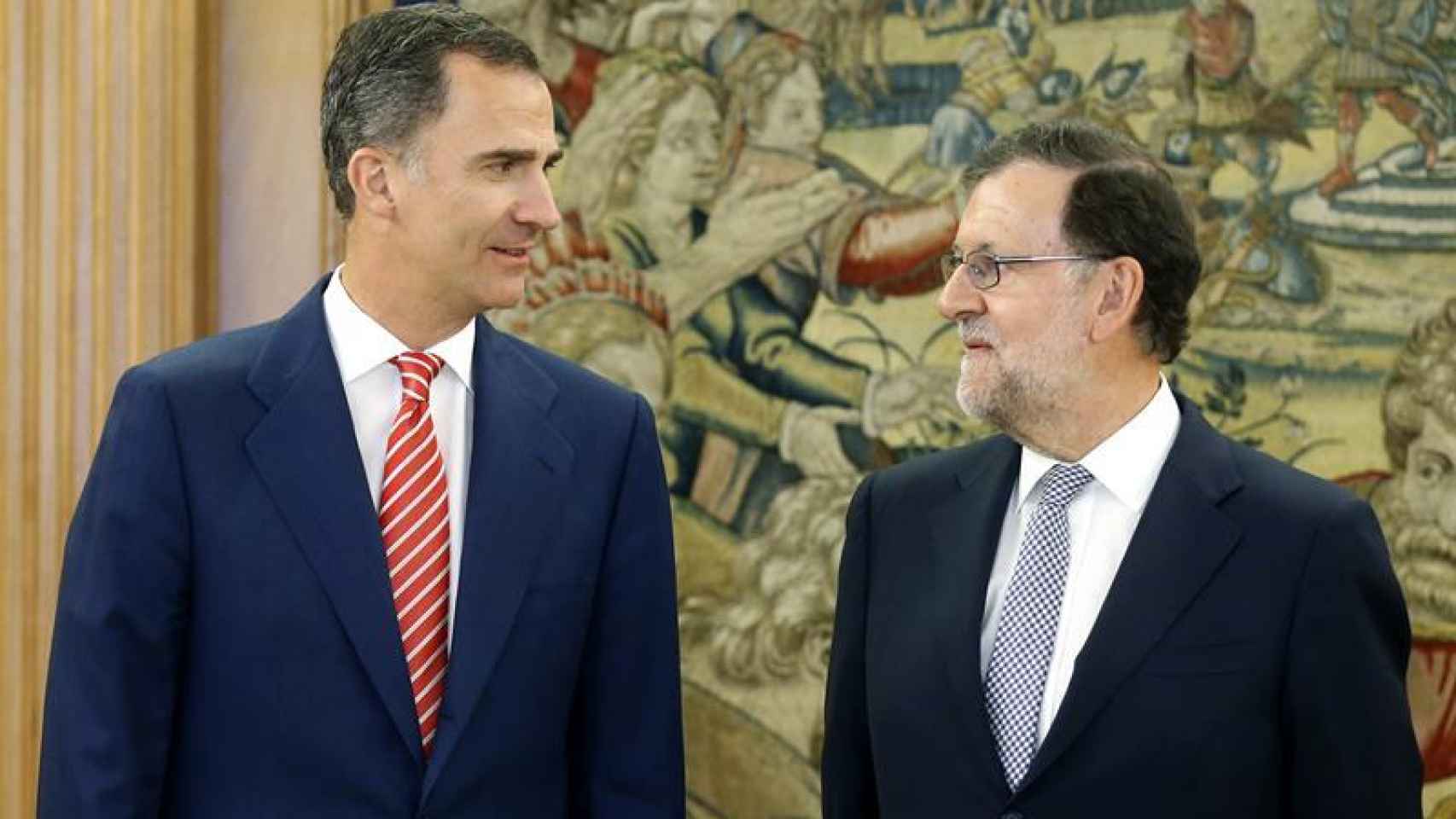 Felipe VI junto a Mariano Rajoy/ Ángel Díaz/ EFE
