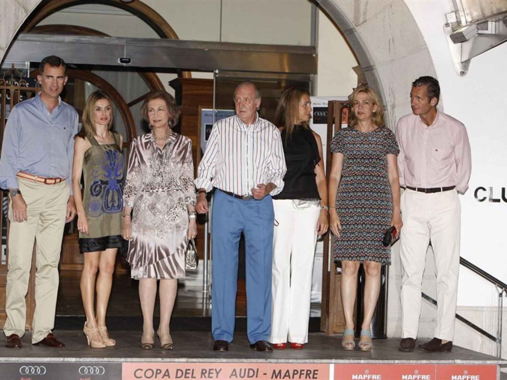 La Familia Real, en 2011, el último año en el que Urdangarin fue bienvenido.