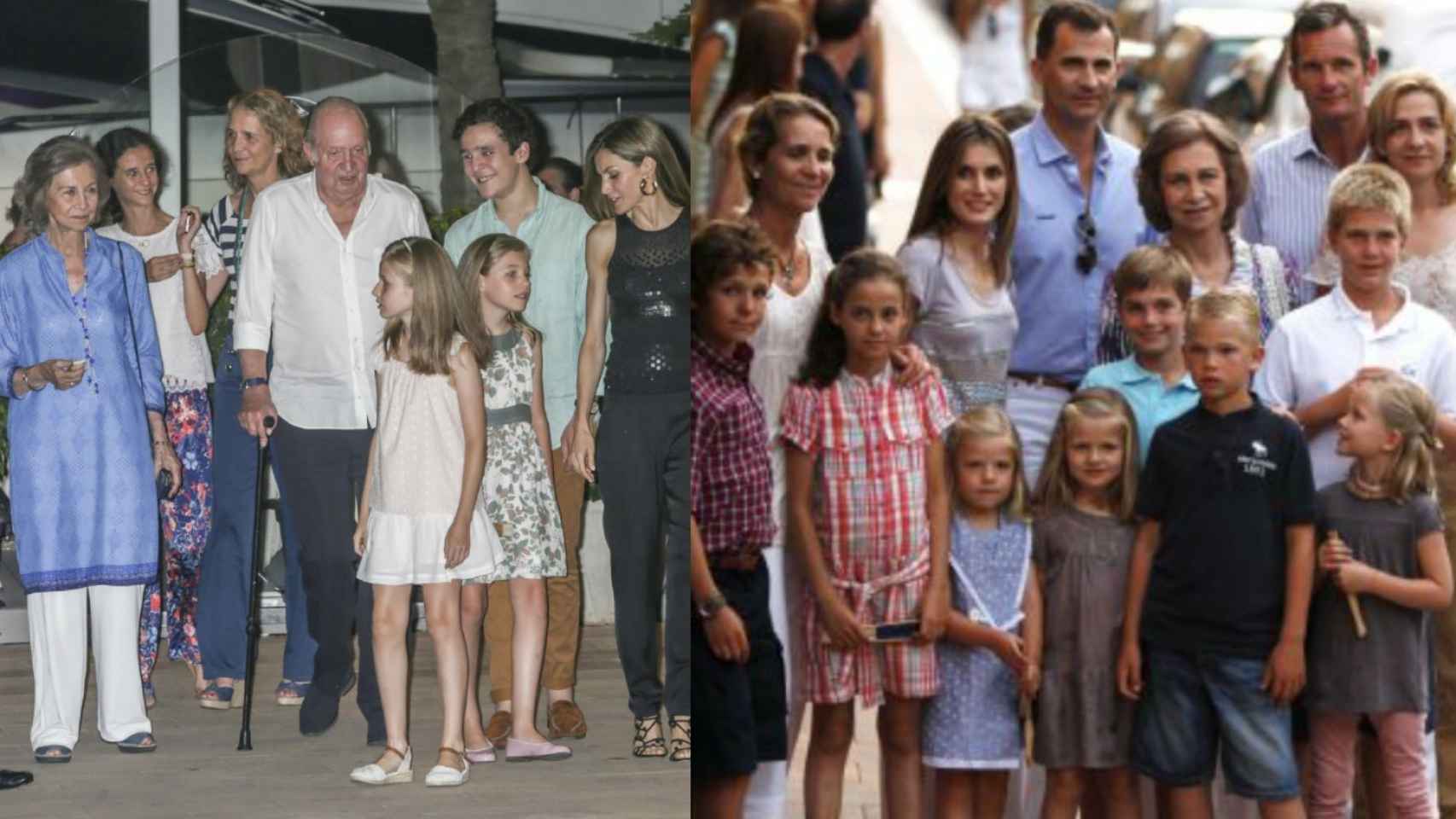 La Familia del Rey, este año y en 2011.