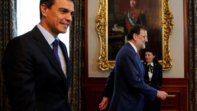 Pedro Sánchez y Mariano Rajoy.