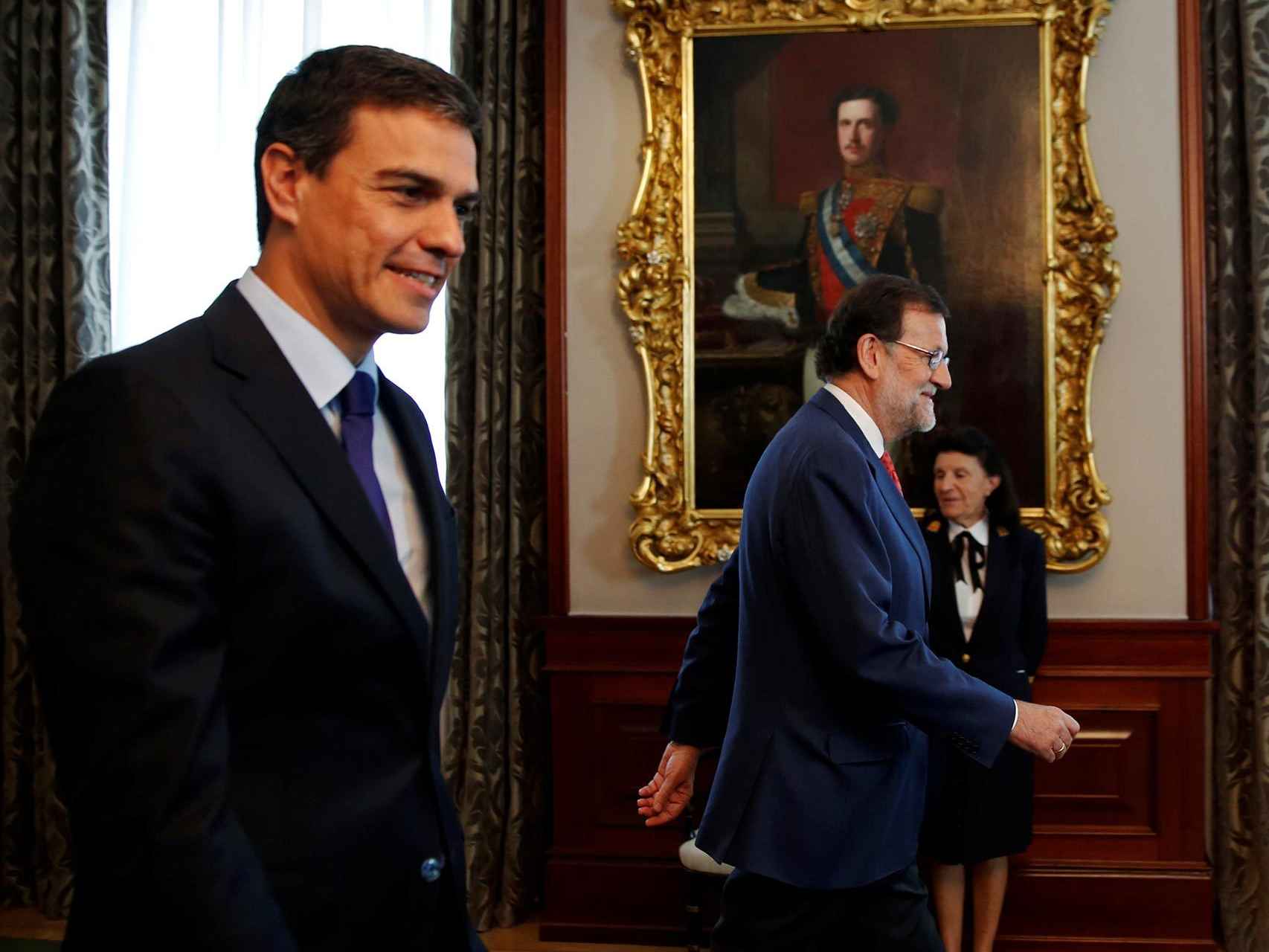 Pedro Sánchez y Mariano Rajoy.