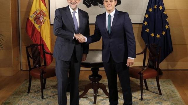 Última reunión entre Rajoy y River en el Congreso.