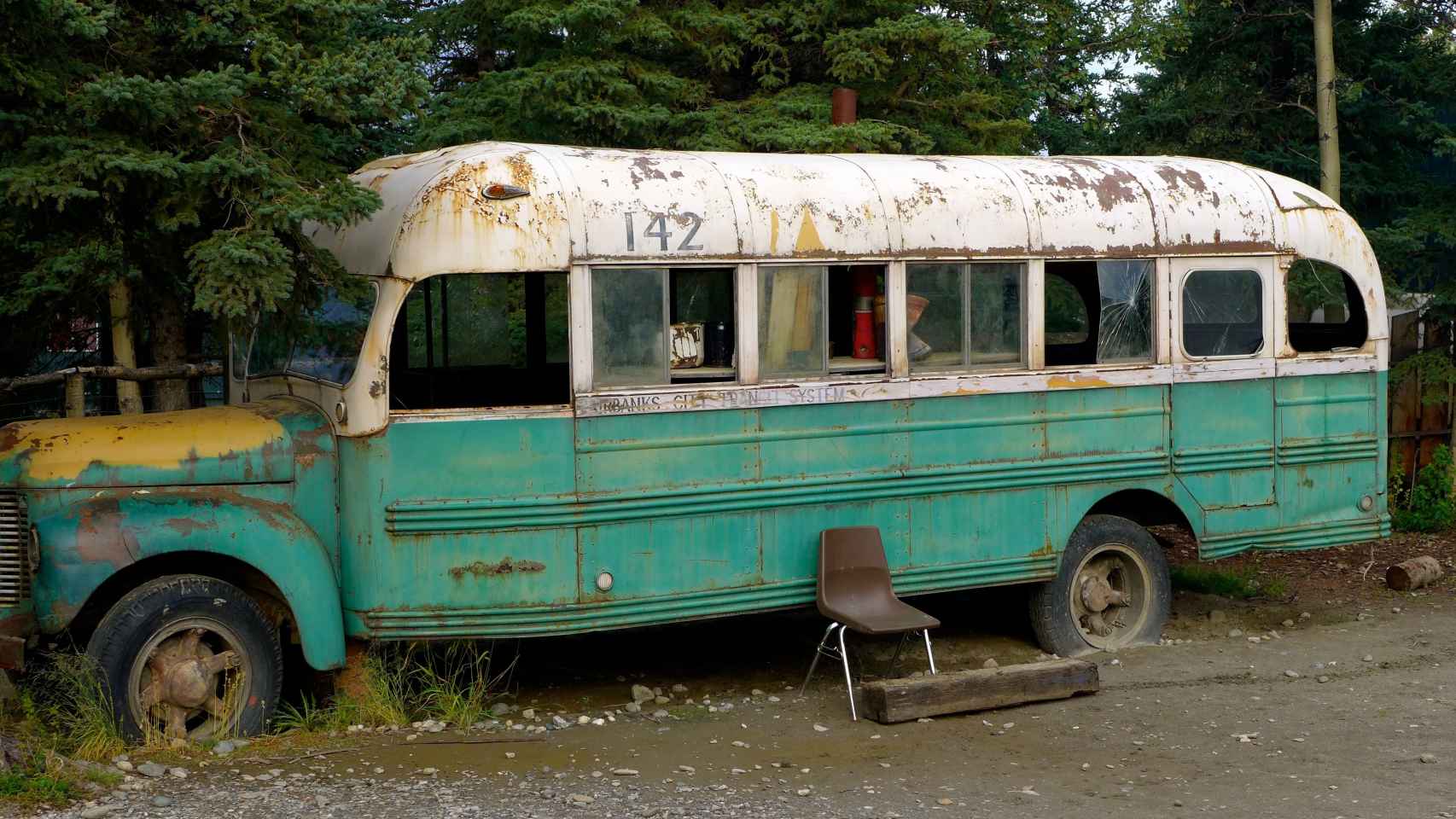 Réplica del Magic Bus de la película Into the Wild/Madeleine Deaton/ Wikimedia Commons
