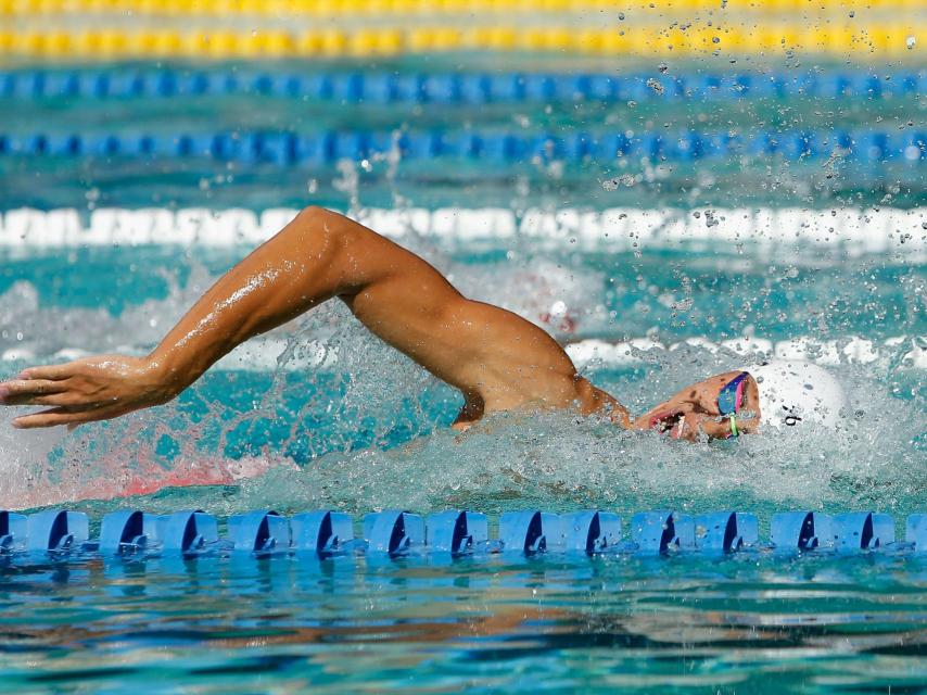 Sun Yang nada en Santa Clara.