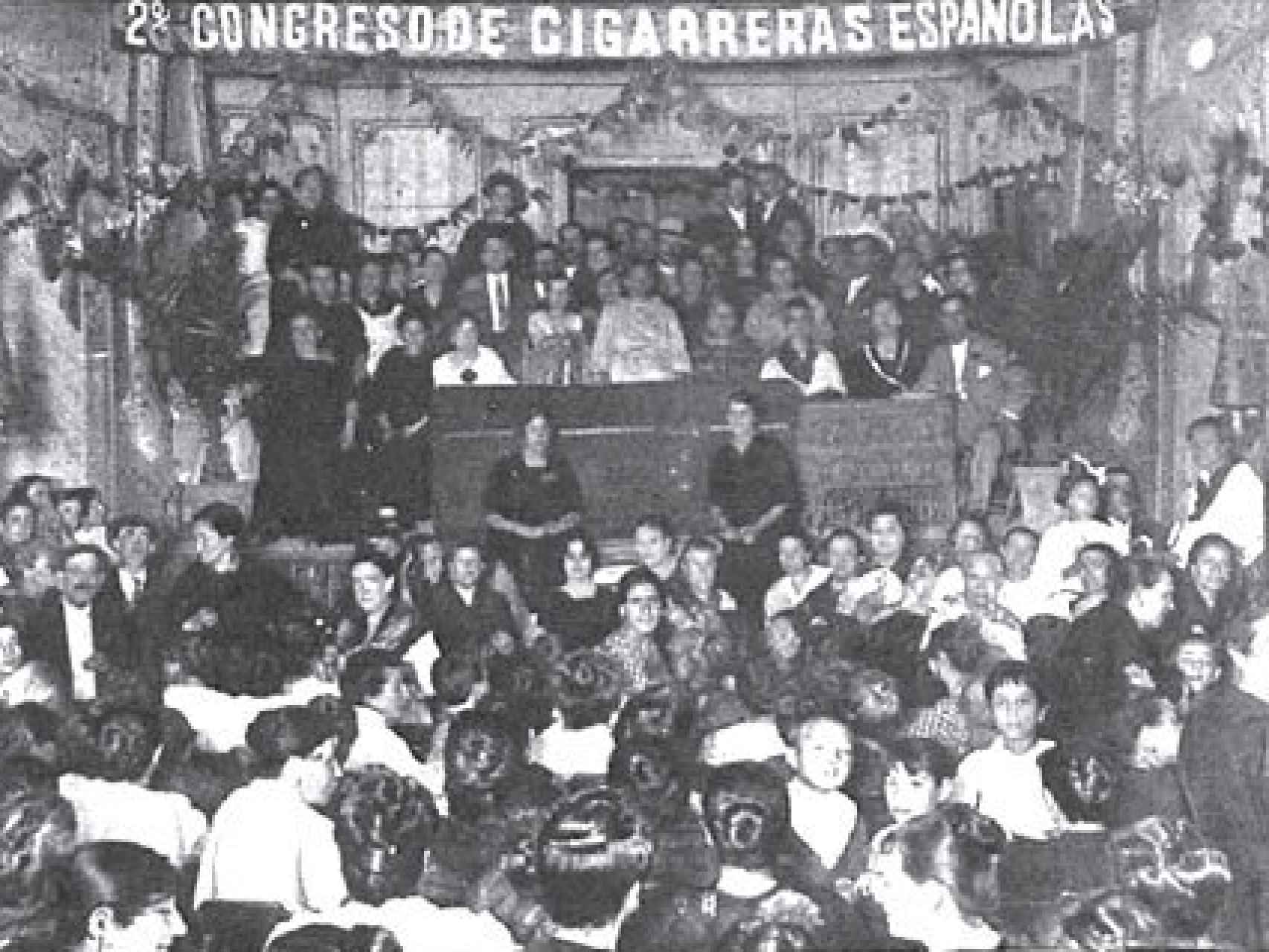 Segundo congreso de mujeres cigarreras españolas.