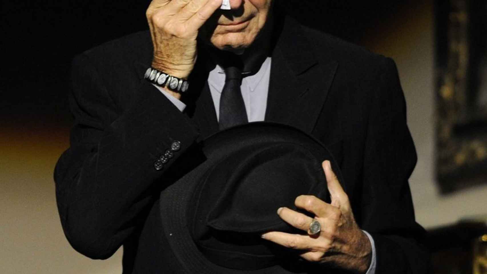 Leonard Cohen durante la entrega de su Premio Princesa de Asturias.