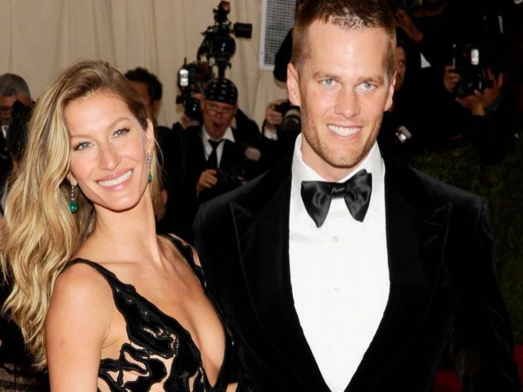 La modelo junto a su marido, Tom Brady.