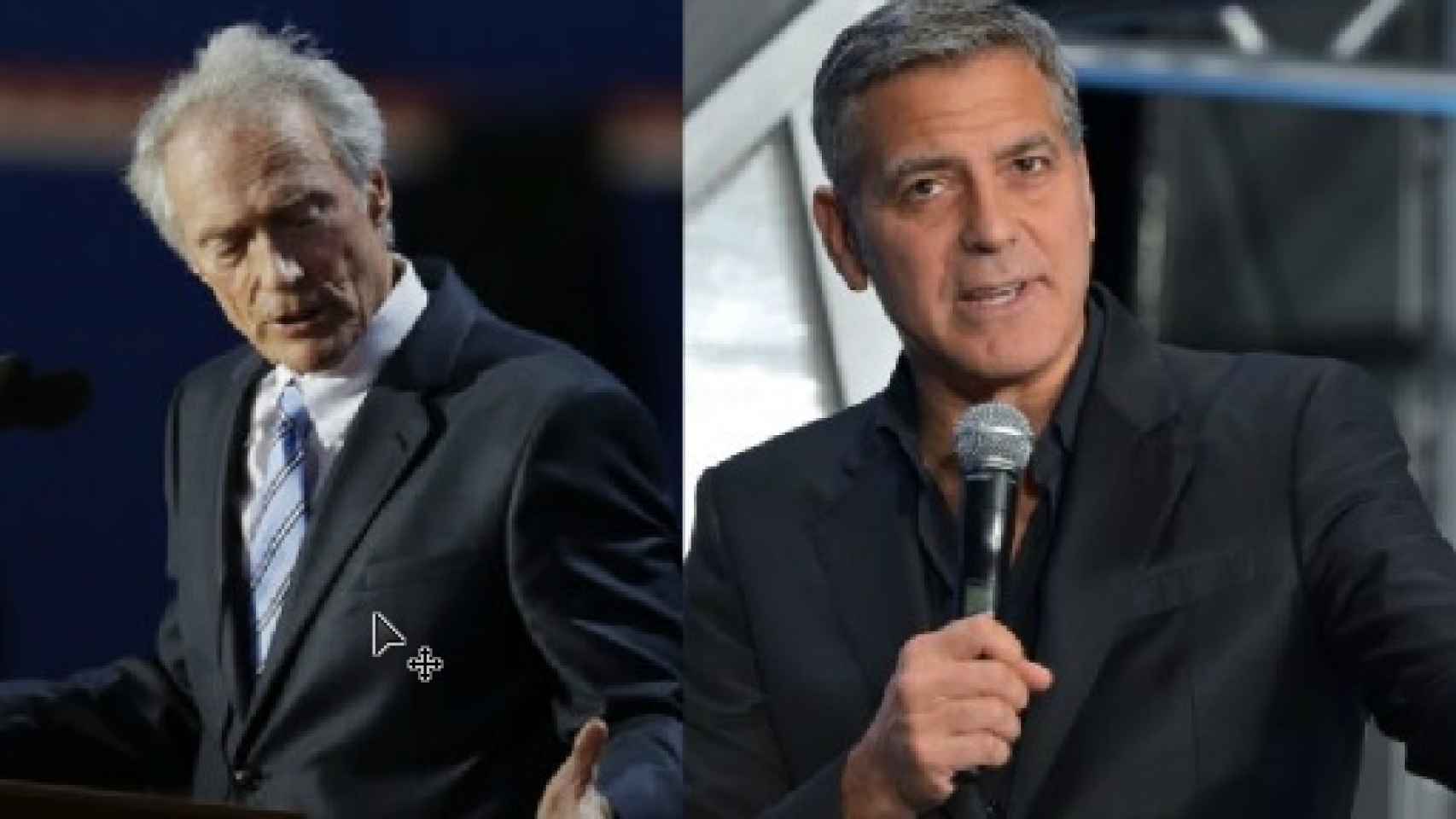 Clint Eastwood y George Clooney.