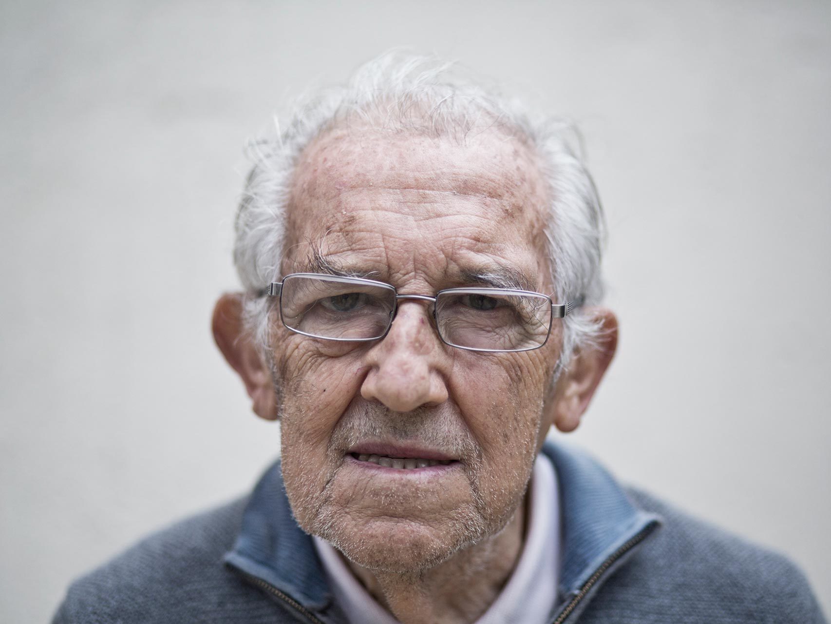 Gustavo Bueno, retratado en una de sus últimas entrevistas.