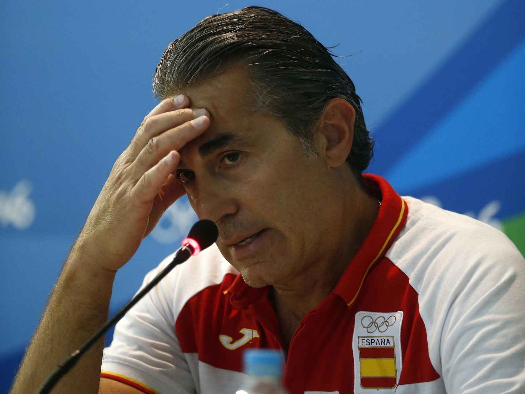 Sergio Scariolo durante una rueda de prensa.
