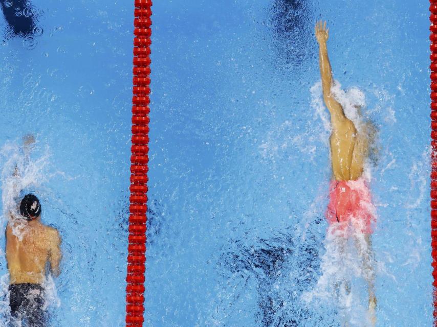 Sun Yang durante los 200 libre.