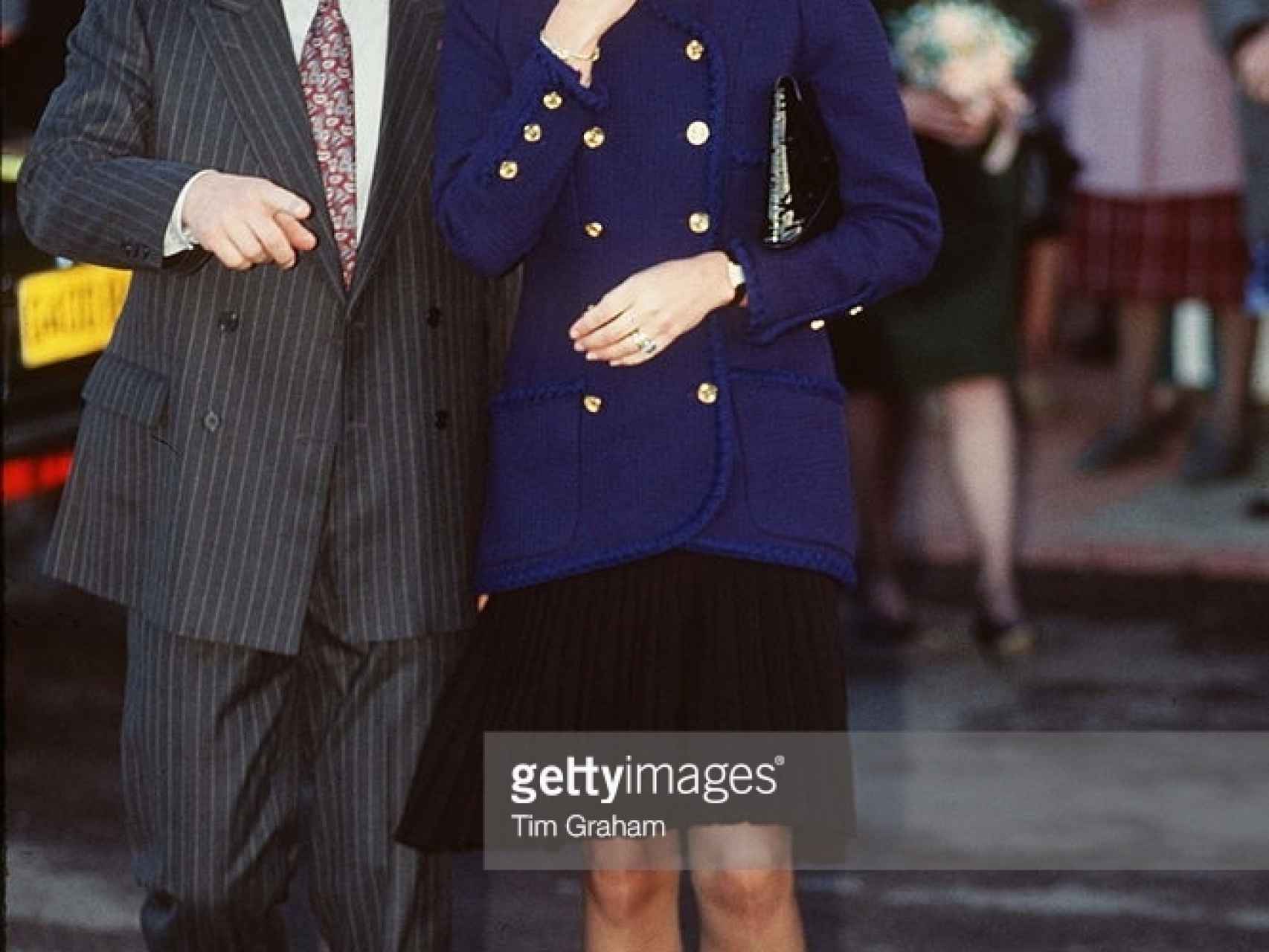 Diana de Gales con Ken Wharfe, su guardaespaldas.