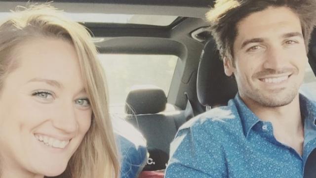 Mireia Belmonte y Javier Hernánz, muy unidos.