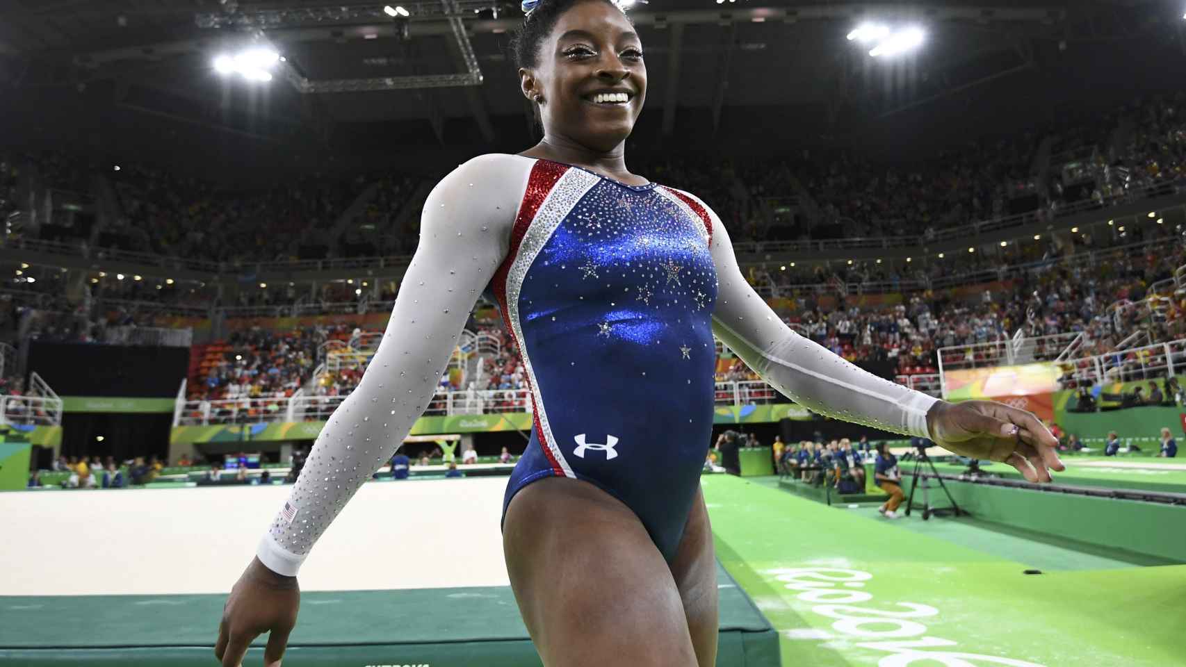 Simone Biles, la gran estrella de los Juegos en gimnasia.
