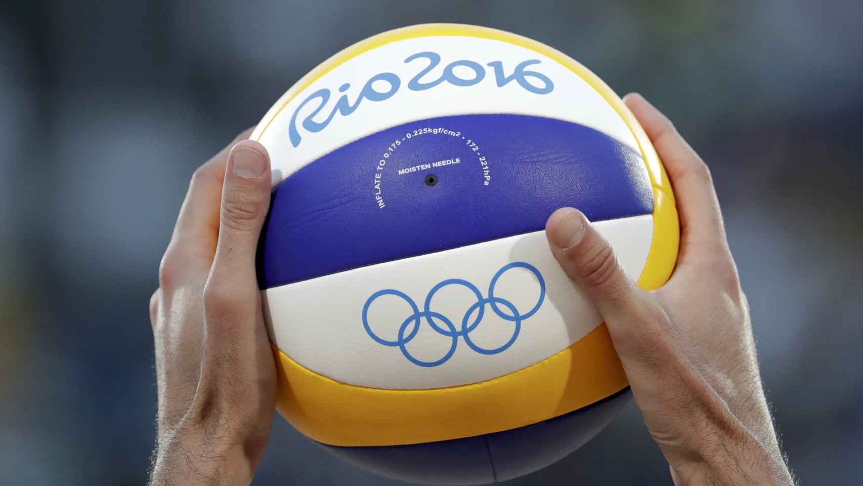 El balón de voleibol con el que se juega en Río.